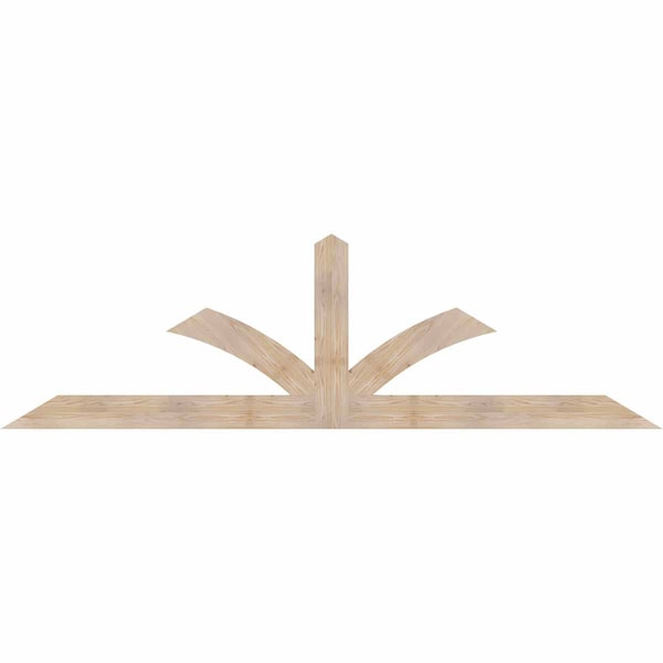 Ekena Millwork Richland Smooth Timber Gable Bracket, Douglas Fir, 108"W x 31 1/2"H x 1 1/2"D x 5 1/2"F, 7/12 Pitch GBW108X31X0206RIC00SDF - main